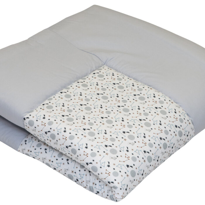 ULLENBOOM® Krabbeldecke - Sternenhimmel - verschiedene GröÃen - AuÃenstoff 100% Baumwolle - Laufgittereinlage ⢠OEKO-TEX®-Materialien (schadstoffgeprüft