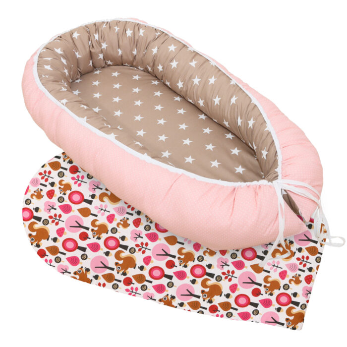 Babynest mit weicher Einlage im Set Beide Produkte sind optisch perfekt aufeinander abgestimmt Zum Vorteilspreis OEKO-TEXÂ®-Materialien (schadstoffgeprÃ¼ft