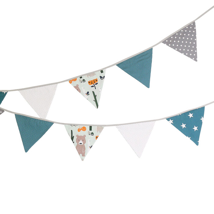 ULLENBOOM® Wimpelkette 325cm - Patchwork ⢠OEKO-TEX®-Materialien (schadstoffgeprüft