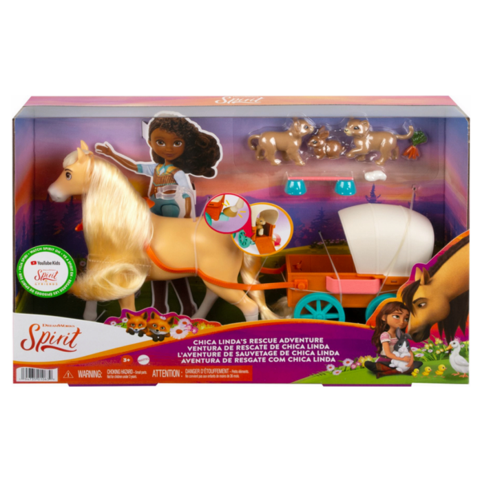 Mattel®Spirit Tier-Babysitting mit Chica Linda Spielset mit Pferd günstig kaufen für Kinder
