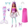 Mattel - HLC28 - Barbie Dreamtopia Puppe mit Meerjungfrauenschwanz und Baby-Einhorn günstig kaufen für Kinder