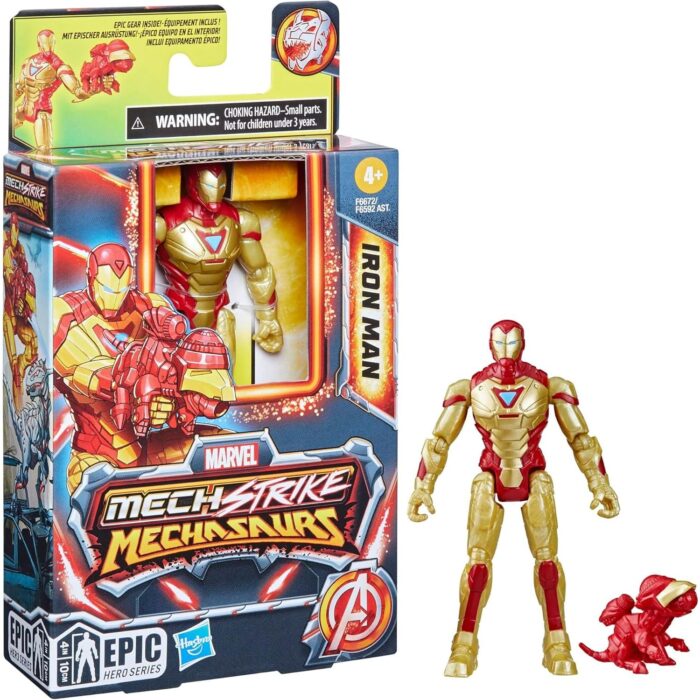 Hasbro F66725X21 - Marvel Mech Strike Mechasaurs Iron Man Actionfigur günstig kaufen für Kinder