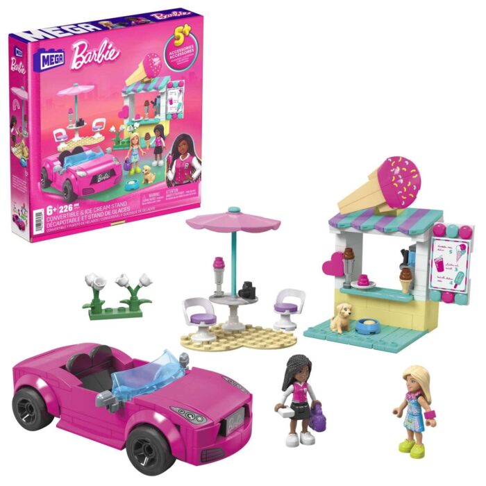 Mattel - MEGA - Barbie Cabrio & Eisstand HPN78