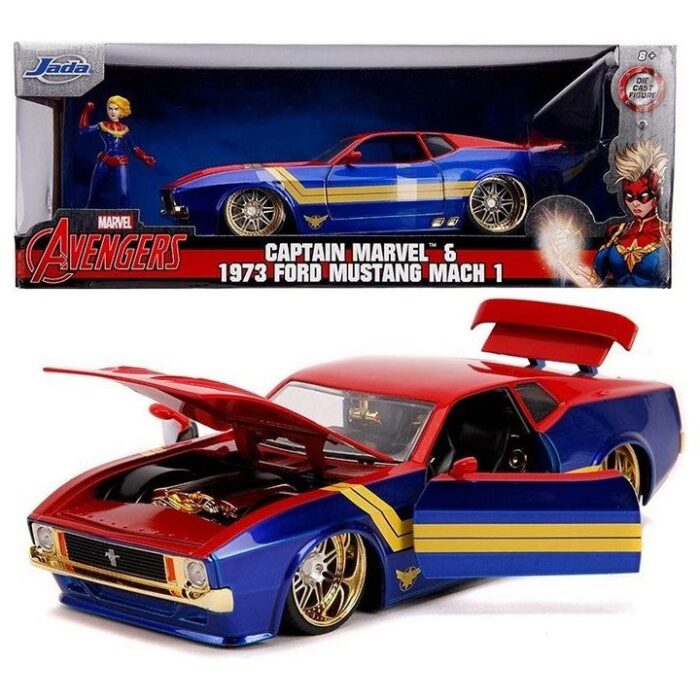 Jetzt günstig Jada Metals Marvel Captain Marvel & Ford Mustang - Modellauto inkl. Figur online kaufen Jada Metals Marvel Captain Marvel & Ford Mustang - Modellauto inkl. Figur günstig kaufen für Kinder