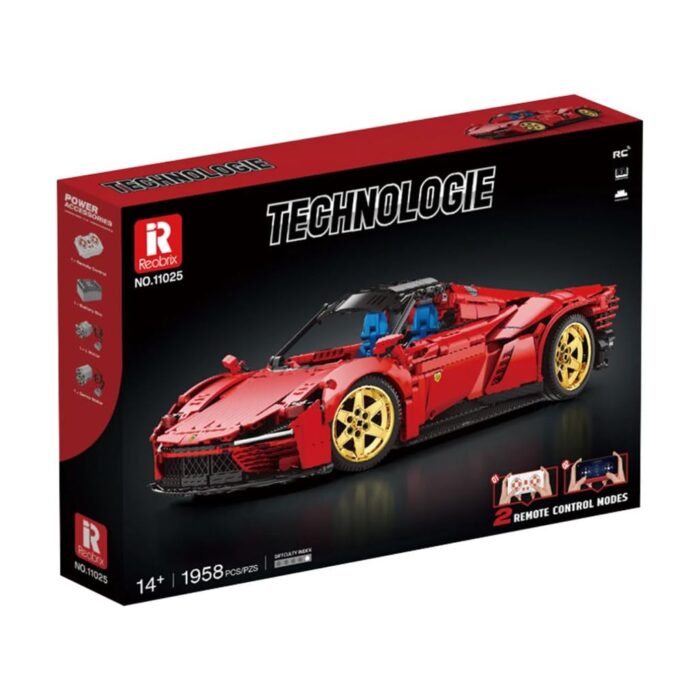 Reobrix 11025 - RC Technik Klemmbausteine SP3 Sportwagen mit 2