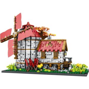 Reobrix 66014 - Mittelalter Windmühle Klemmbausteine Set