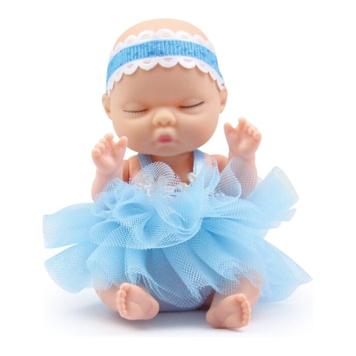 Mini Baby Puppe mit Flauschiger Felldecke in der Deko Kugel günstig kaufen für Kinder