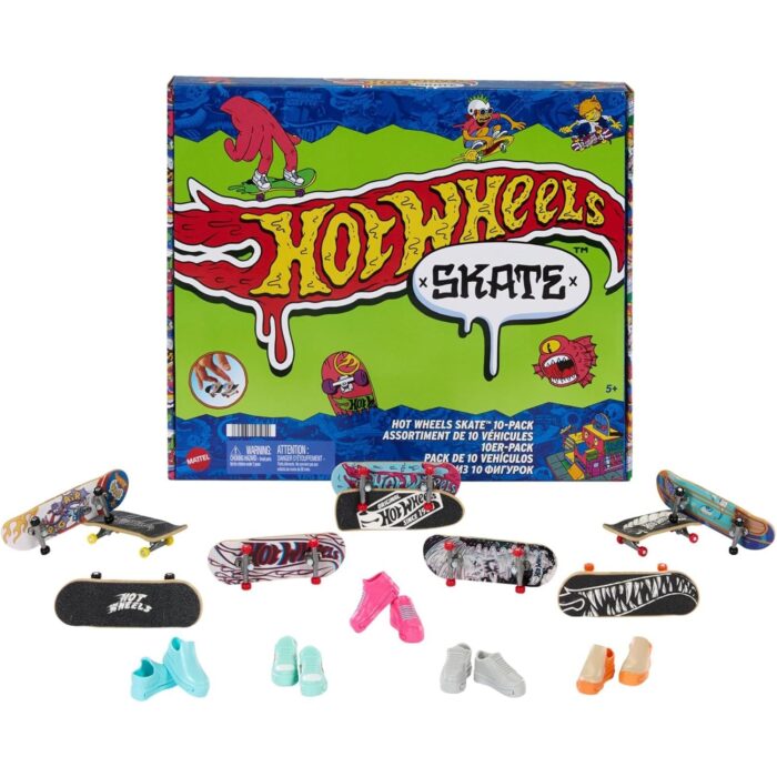 Mattel HTP59 - Hot Wheels - Skate-Fingerboards 10er-Pack