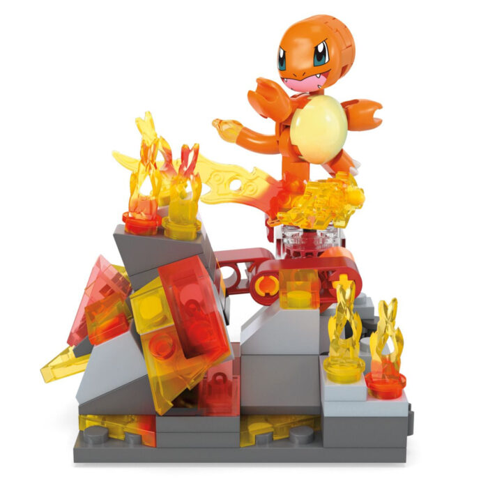 Mattel - HTH86 - Mega - Pokémon - Glumandas  feurige Drehung