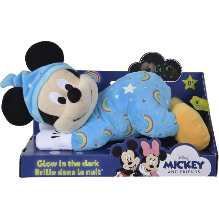 Mickey Maus Kuscheltier Baby im Strampler 30 cm - Glow in the Dark günstig kaufen für Kinder